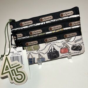 NWT LeSportsac 3 Zip Cosmetic Pouch - LeSportsac History